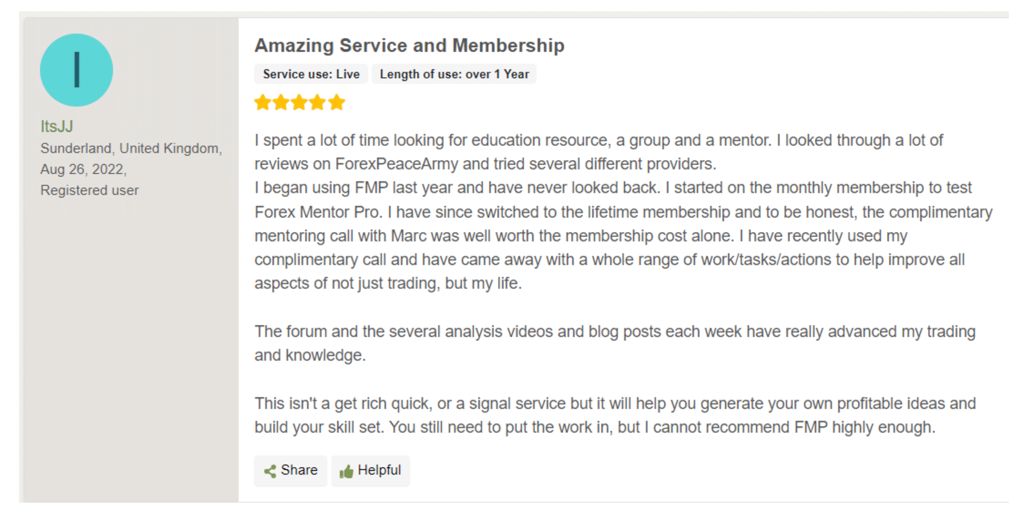 JJ FMP Review