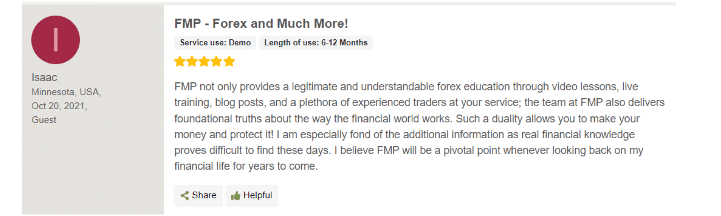 isaac FMP Review